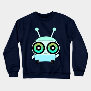 Hello Cute Robot Crewneck Sweatshirt